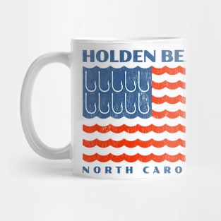 Holden Beach, North Carolina Fishing Flag Mug